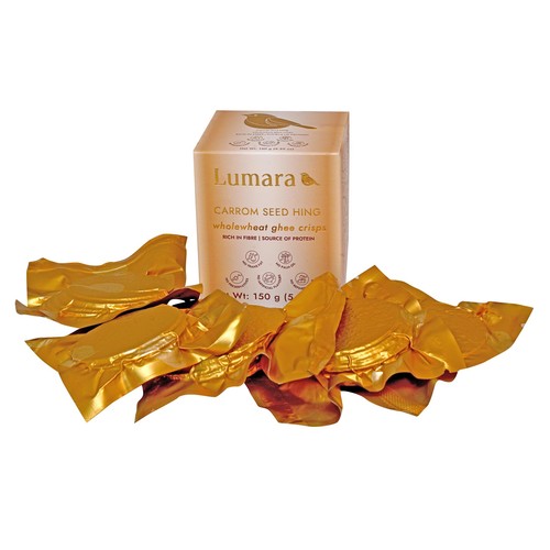 Lumara Wholewheat Ghee Crisps Carrom Seed Hing