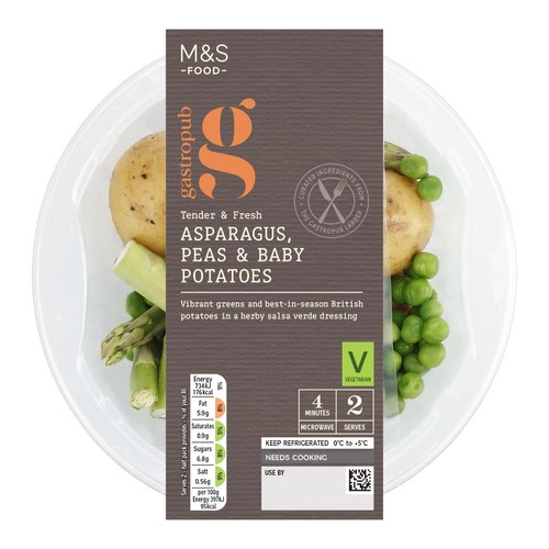 M&S Gastropub Asparagus, Peas & Potatoes