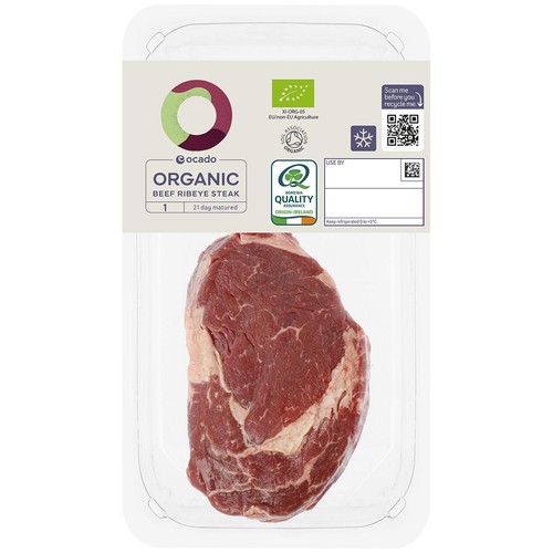 Ocado Organic 1 Beef Ribeye Steak