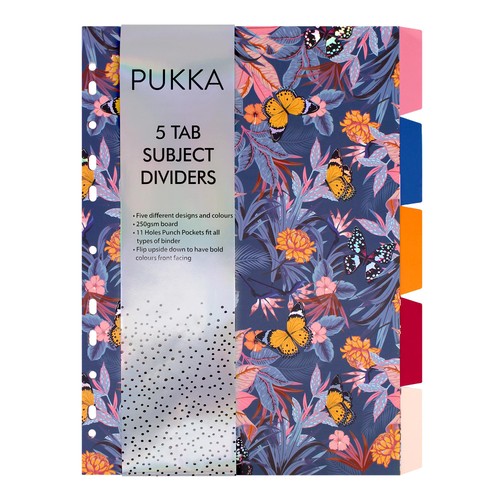 Pukka Pad, Bloom A4, 5 part Dividers