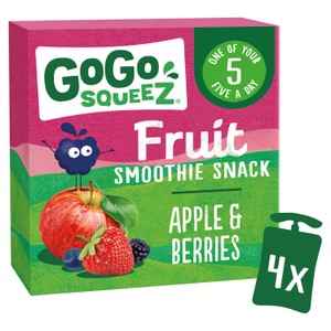 GoGo squeeZ Fruit Smoothie Snack Apple and Strawberry