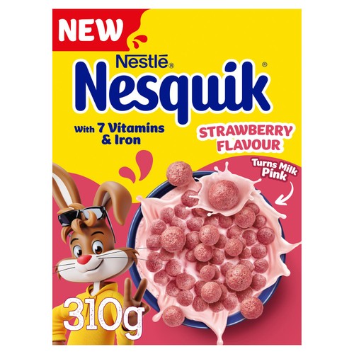 Nesquik Strawberry Flavoured Breakfast Cereal