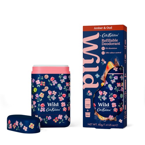 Wild Cath Kidston Marble Ditsy Case + Amber & Oud Deodorant Starter Pack