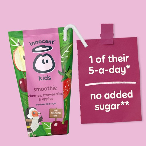 Innocent Kids Cherries, Strawberries & Apples Smoothies