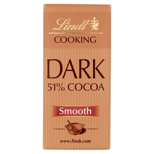 Lindt 51% Dark Cooking Chocolate Bar 