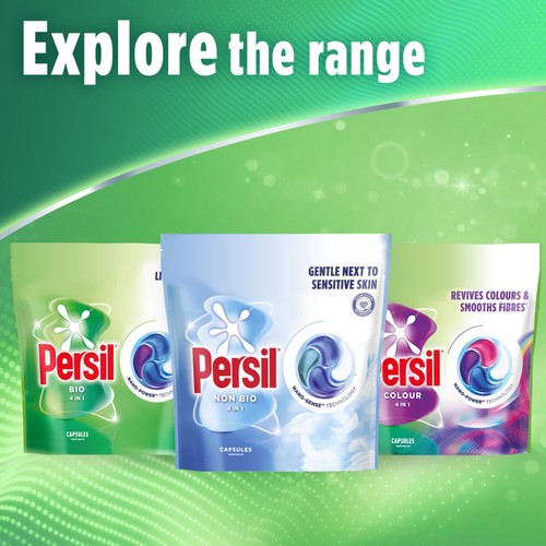 Persil Bio 4 in 1 Fast-Dissolving Laundry Capsules 34 Washes