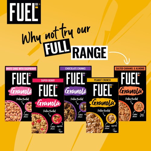 FUEL 10K Peanut Crunch Protein Granola Breakfast Cereal