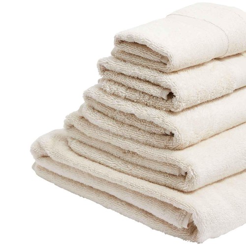 M&S Collection Ultimate Super Soft Pure Cotton Towel, Bath Towel, Cream