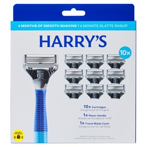 Harry's Razor and 10 Blades Indigo Set