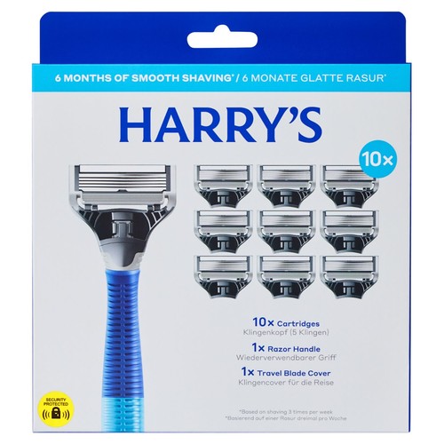 Harry's Razor and 10 Blades Indigo Set