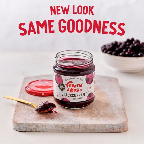 Fearne & Rosie Blackcurrant Jam 70% Fruit