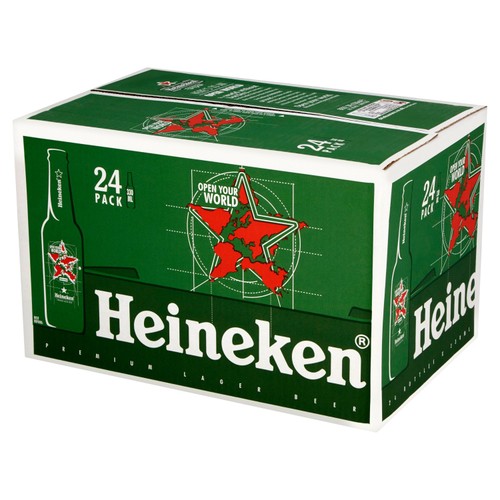 Heineken Lager Beer Bottles