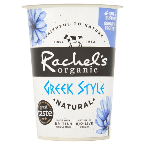 Rachel's Organic Stirred Greek Style Natural Yoghurt 