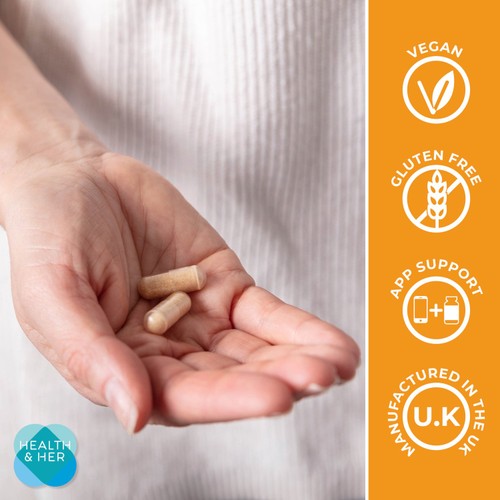 Health & Her Perimenopause Mind+ Multi-nutrient Supplement Capsules