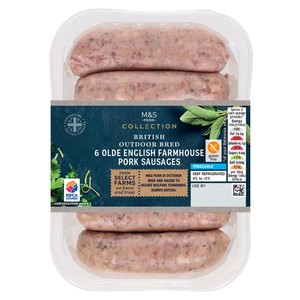 M&S Collection British 6 Free Range Pork Sausages