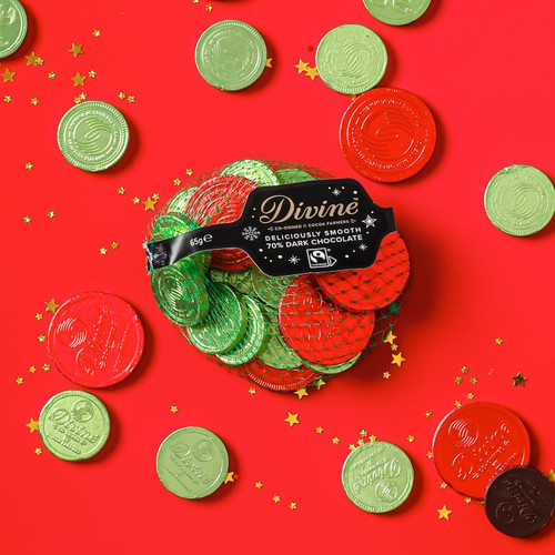 Divine 70% Dark Chocolate Coins