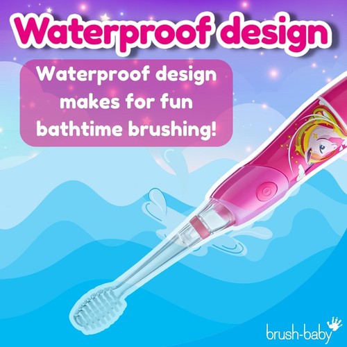 Brush-Baby KidzSonic Unicorn Electric Toothbrush, 3+ Yrs
