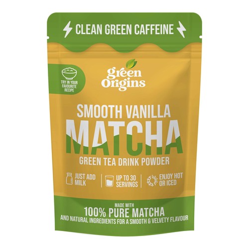 Green Origins Smooth Vanilla Matcha Green Tea Drink Powder