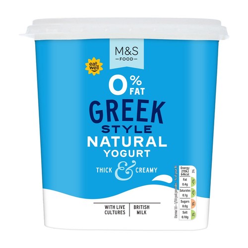 M&S 0% Fat Greek Style Natural Yogurt