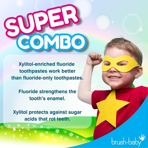 Brush-Baby Kids Natural Strawberry flavoured Unicorn Toothpaste