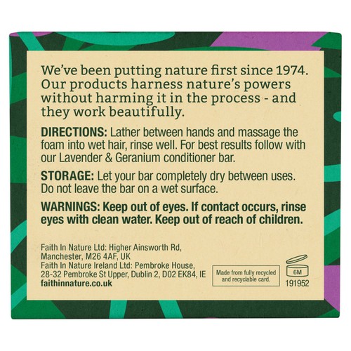 Faith in Nature Lavender & Geranium Shampoo Bar