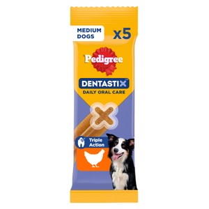 Pedigree Dentastix Fresh Adult Medium Dog Treats 5 x Dental Sticks