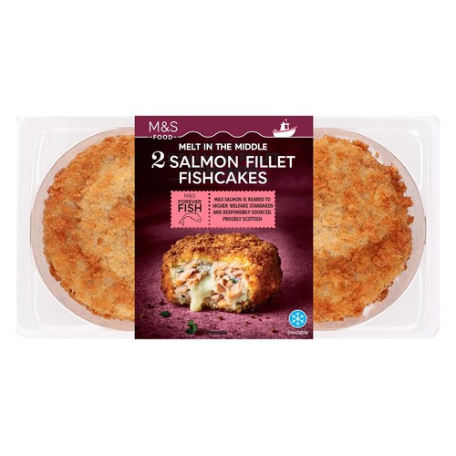 M&S 2 Salmon Fillet Fishcakes