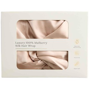 Pure Mulberry Silk Hair Wrap, Pink