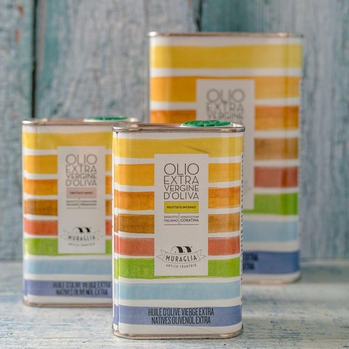 Muraglia Rainbow Tin Intense Fruity Coratina Extra Virgin Olive Oil