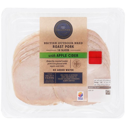 M&S Collection British Roast Pork with Apple & Cider 10 Slices