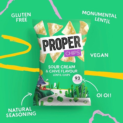 Properchips Sour Cream & Chive Lentil Chips