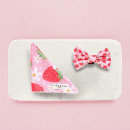 Cocopup London Pupberry Fields Dog Bandana & Bow Tie