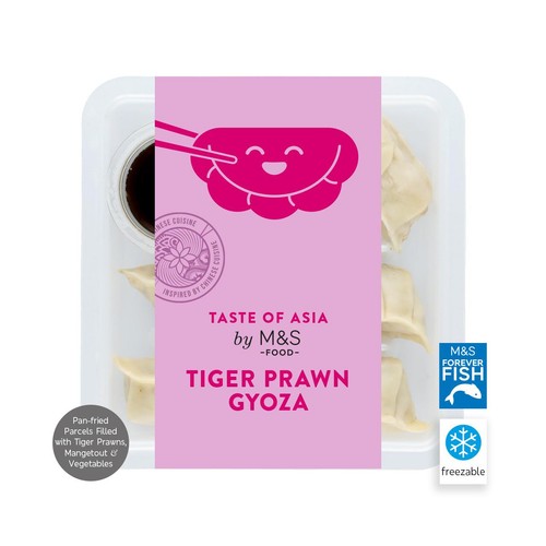 M&S Tiger Prawn & Mangetout Gyozas - Taste of Asia