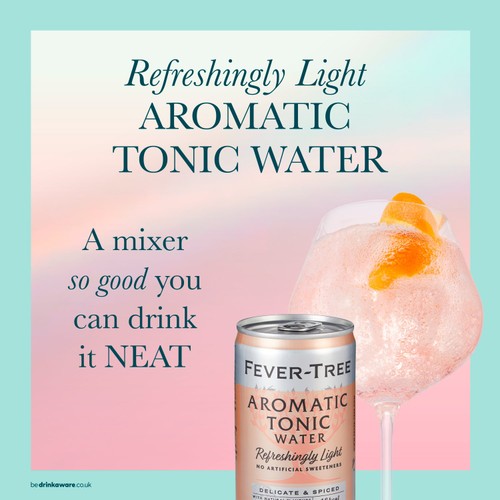 Fever-Tree Light Aromatic Tonic Water Cans