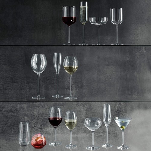 M&S Maxim Crystal Red Wine Glasses Set