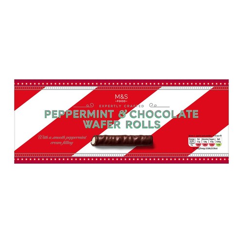 M&S Expertly Crafted Peppermint & Chocolate Wafer Rolls