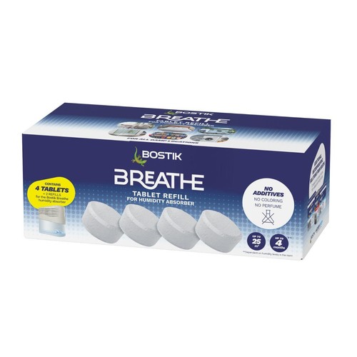 Bostik Breath Moisture Absorber Refill Tab 250g x 4