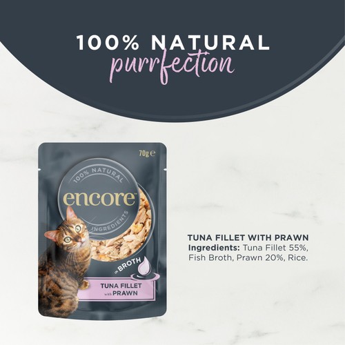 Encore Tuna & Prawn Cat Pouch