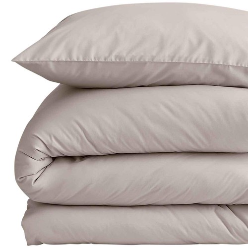 M&S Collection Cotton Rich Bedding Set, King Size, Mink