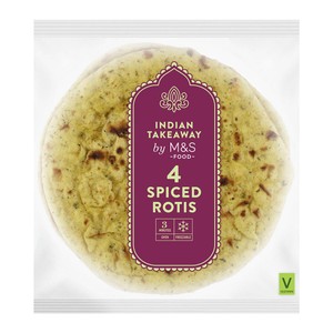 M&S 4 Spiced Rotis