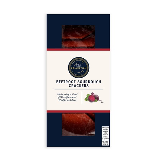 M&S Beetroot Sourdough Crackers