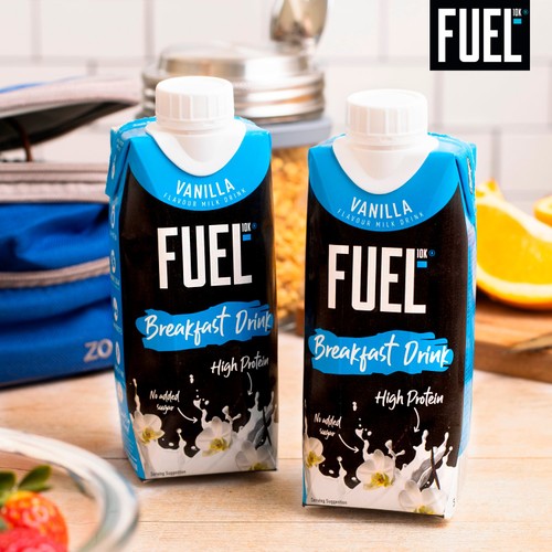 FUEL 10K Vanilla High Protein Milk Breakfast Shake Drink
