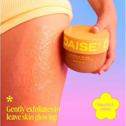 DAISE Exfoliating Body Scrub in Vanilla Glow, For Soft Glowing Skin