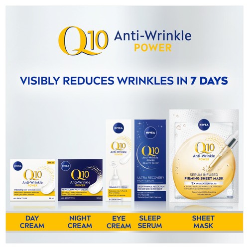 NIVEA Q10 Power Anti-Wrinkle Face Sheet Mask