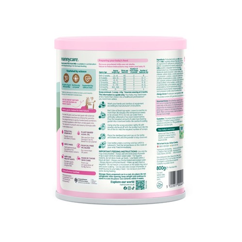 Nannycare Goat Stage 1 First Infant Milk Formula