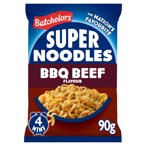 Batchelors Super Noodles BBQ Beef Instant Packet Noodles