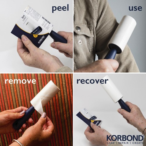 Korbond Lint Roller Refills - Twin Pack - 84 Sheets