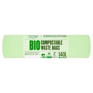 Biobag 140L Compostable Wheelie Bin Liners