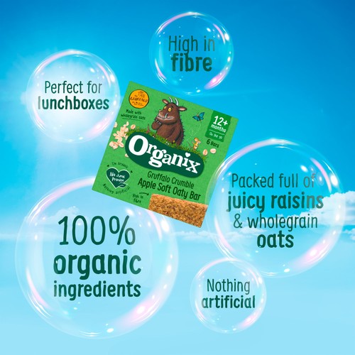 Organix Gruffalo Crumble Apple Soft Oaty Bars 