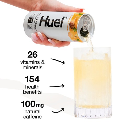 Huel Daily Vitamin Pineapple & Mango Sparkling Multivitamin Energy Drink